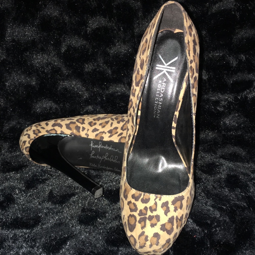 Kim Kardashian Leopard Heels